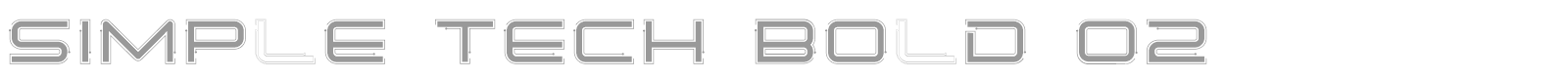 Simple Tech font preview
